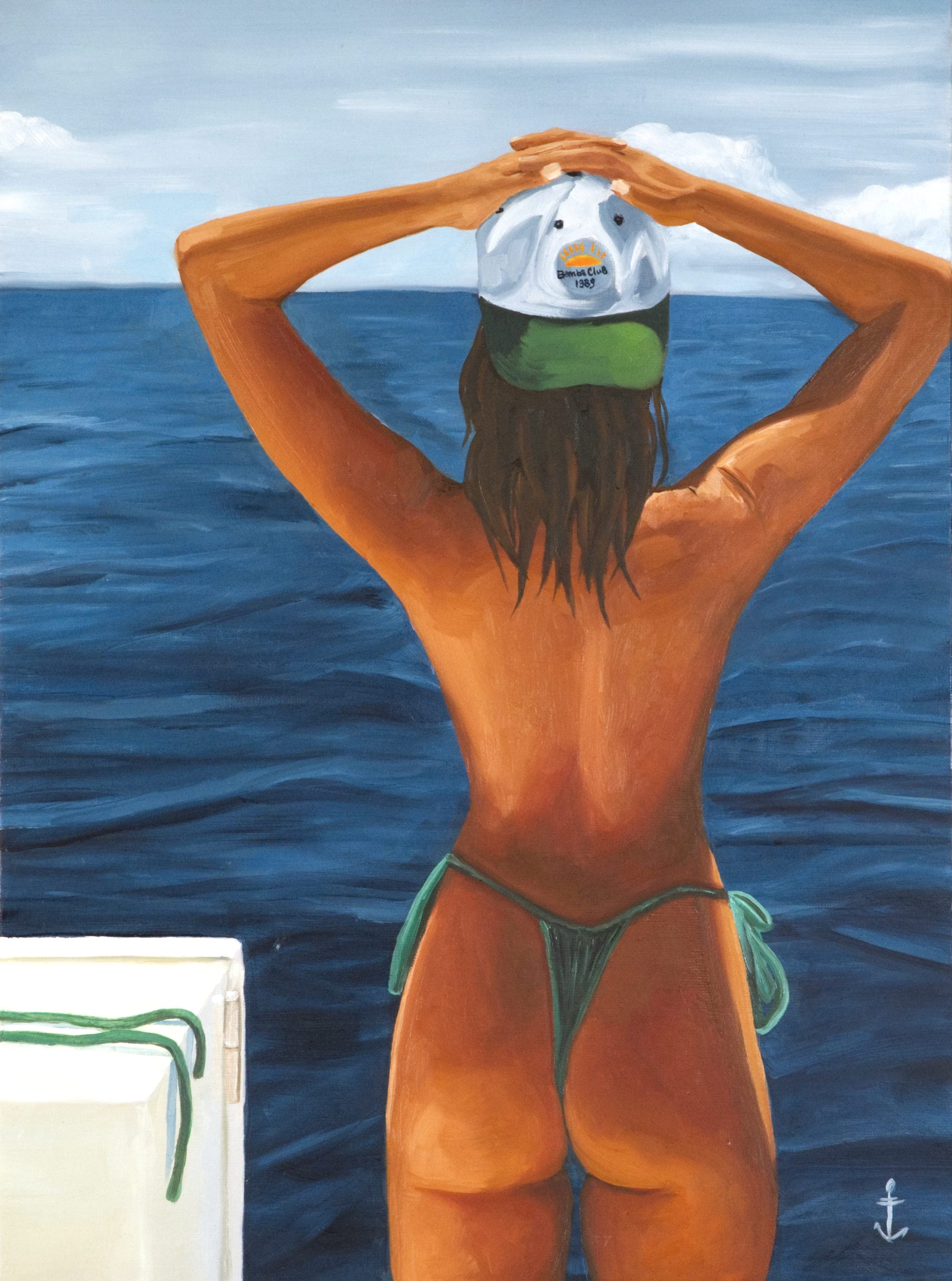 Tableau Bamba Club fait par Marine Lanceron Artiste Peintre Lyon.