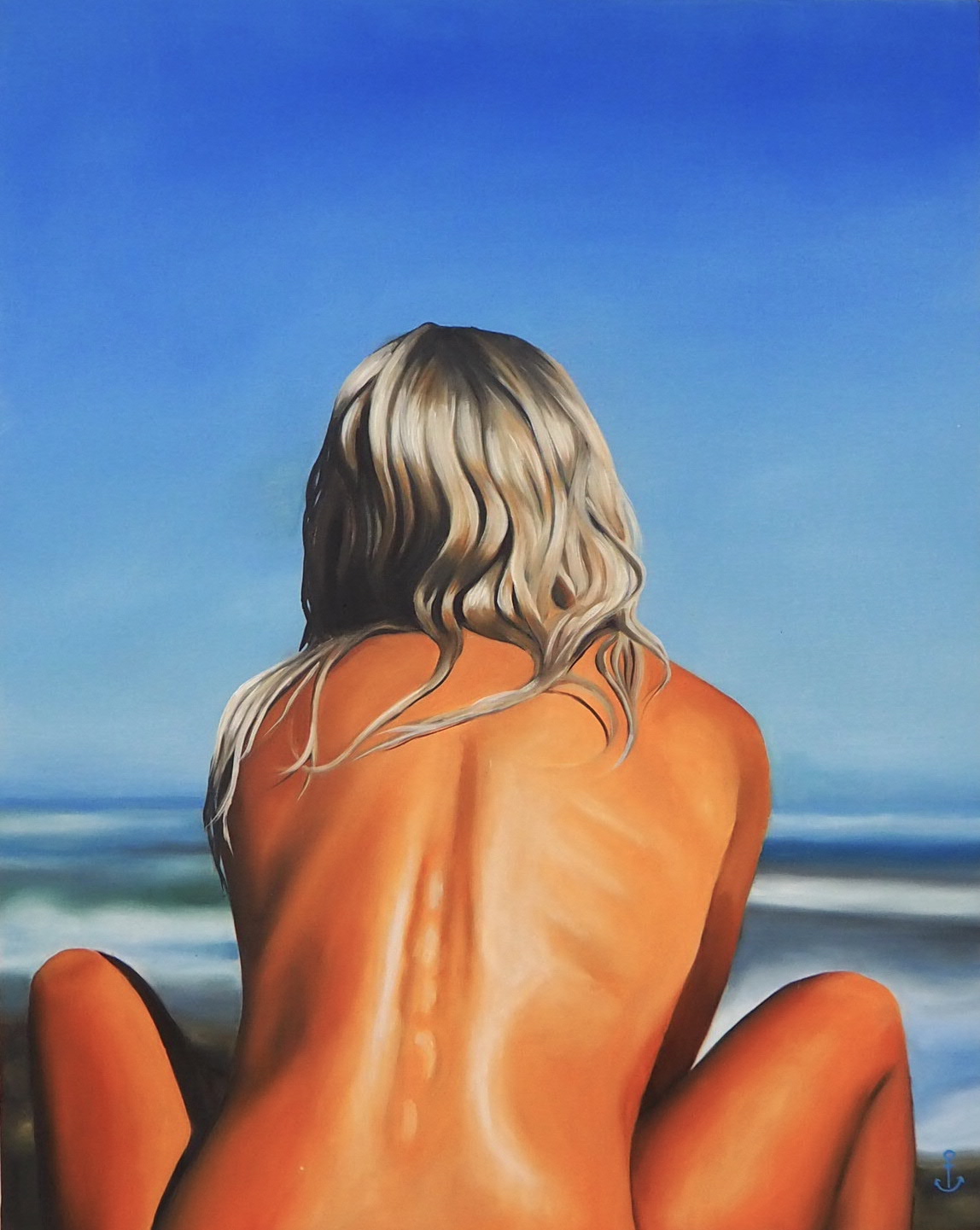 Tableau Pizza hot fait par Marine Lanceron Artiste Peintre Lyon.