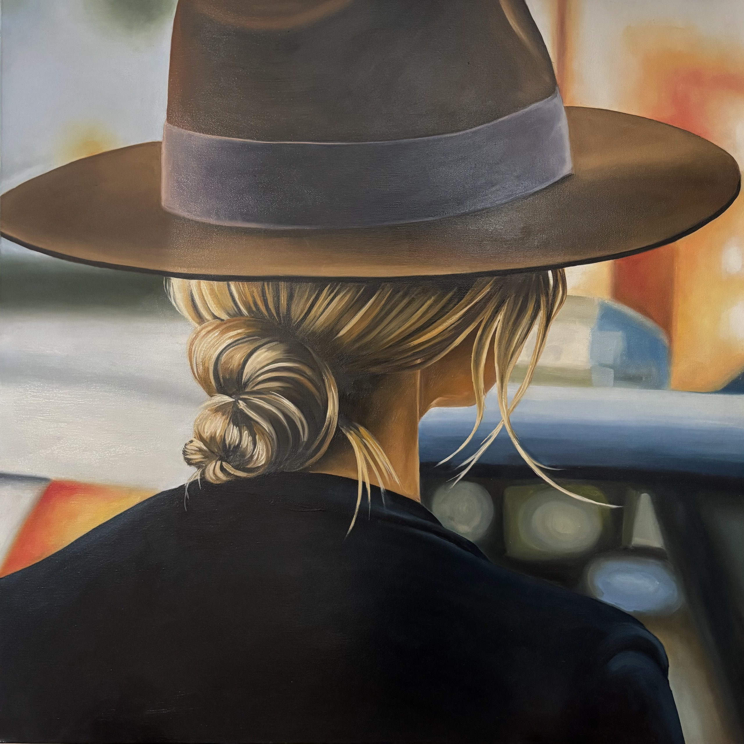 Tableau Dernier baiser fait par Marine Lanceron Artiste Peintre Lyon.